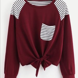 NEVER WORN - Long Sleeve Twist Tied